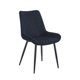 Adama Dining Chair - Black Velvet